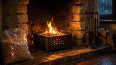 Cestello per pellet nel camino: cos’è, come funziona e quando conviene