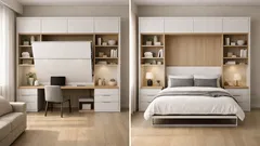 Letto a scomparsa: come guadagnare spazio in un monolocale senza rinunciare al comfort